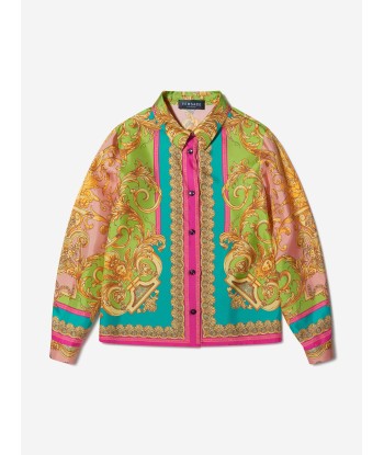 Versace Girls Silk Barocco Goddess Shirt Le MVP de beaucoup