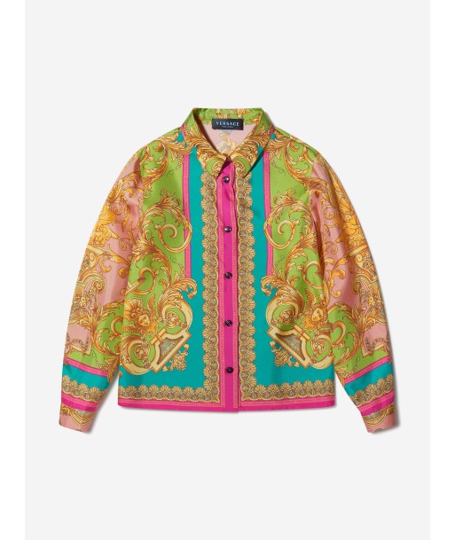 Versace Girls Silk Barocco Goddess Shirt Le MVP de beaucoup