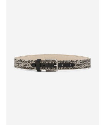 Dolce & Gabbana Boys Logo Belt in Beige france