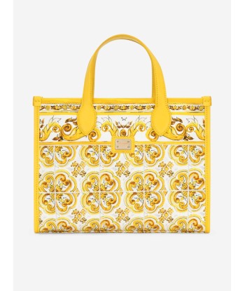 Dolce & Gabbana Girls Maiolica Canvas Bag in Yellow (25cm) Vous souhaitez 