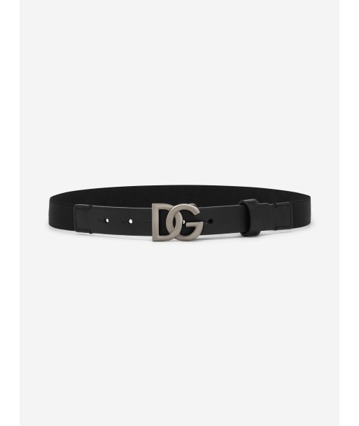 Dolce & Gabbana Boys Elasticated Logo Belt in Black les ligaments