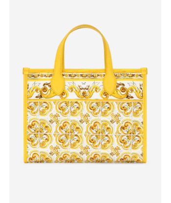 Dolce & Gabbana Girls Maiolica Canvas Bag in Yellow (25cm) Vous souhaitez 