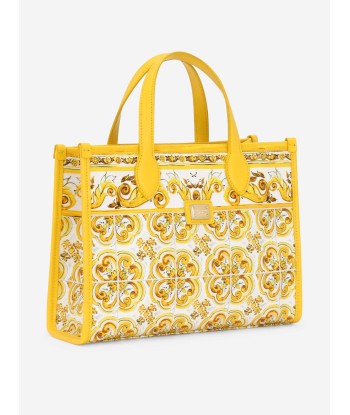 Dolce & Gabbana Girls Maiolica Canvas Bag in Yellow (25cm) Vous souhaitez 