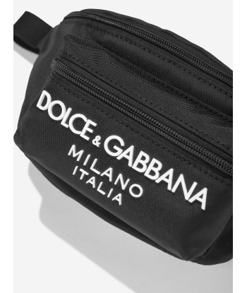 Dolce & Gabbana Boys Mlano Logo Belt Bag in Black (23cm) en linge