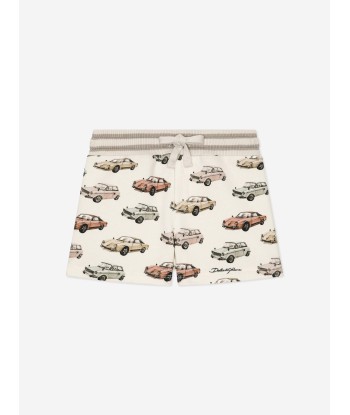 Dolce & Gabbana Baby Boys Car Print Shorts in Ivory acheter en ligne