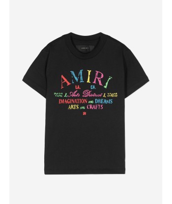 Amiri Kids Arts District Scribble T-Shirt in Black sur le site 