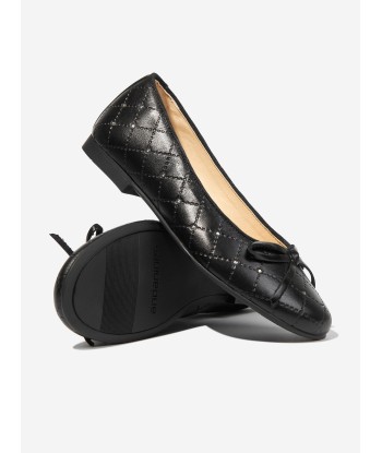 Andanines Girls Leather Ballerinas in Black Comparez plus de prix