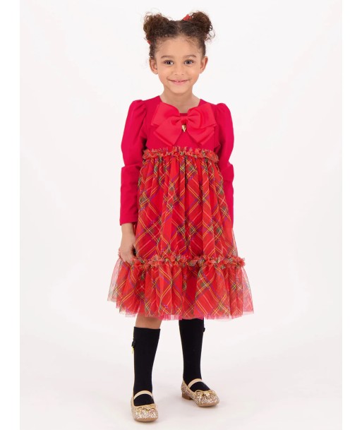 Angels Face Girls Tavia Tartan Dress in Red 50% de réduction en Octobre 2024