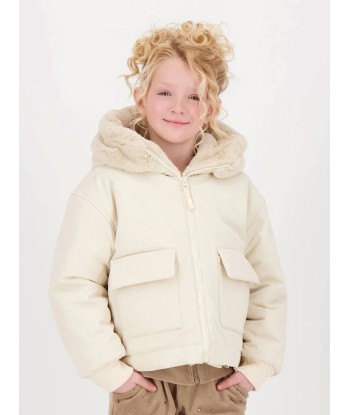 Angels Face Girls Cathleen Reversible Hooded Coat in Beige 2 - 3 jours ouvrés.