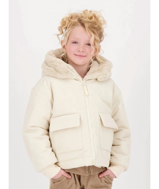 Angels Face Girls Cathleen Reversible Hooded Coat in Beige 2 - 3 jours ouvrés.