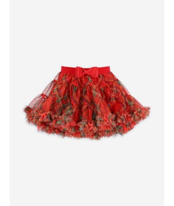 Angels Face Baby Girls Kitty Tartan Tutu in Red ou a consommer sur place