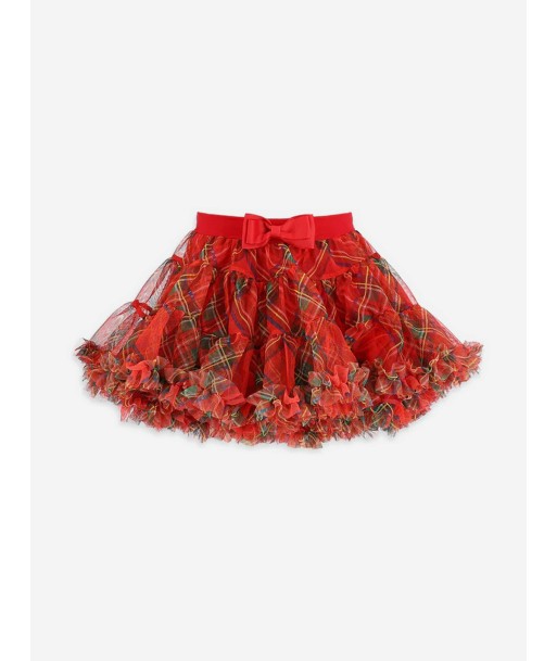 Angels Face Baby Girls Kitty Tartan Tutu in Red ou a consommer sur place