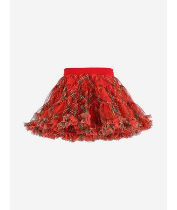 Angels Face Baby Girls Kitty Tartan Tutu in Red ou a consommer sur place