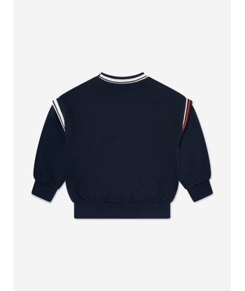 Emporio Armani Boys Logo Sweatshirt in Navy Pour