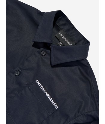 Emporio Armani Boys Logo Shirt in Navy Comparez plus de prix