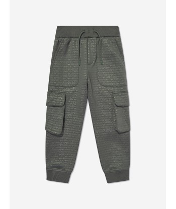 Emporio Armani Boys Cargo Joggers in Green à prix réduit toute l'année