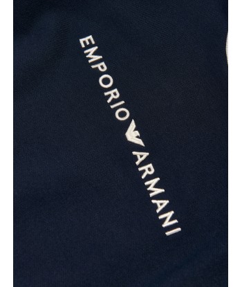 Emporio Armani Boys Logo Sweatshirt in Navy Pour