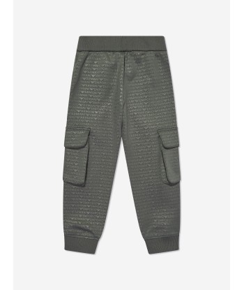 Emporio Armani Boys Cargo Joggers in Green à prix réduit toute l'année