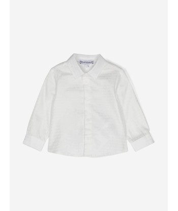 Emporio Armani Baby Boys Logo Shirt in Ivory Vous souhaitez 