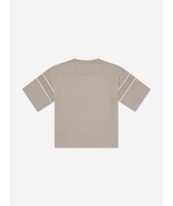 Emporio Armani Boys Logo T-Shirt in Beige 2024