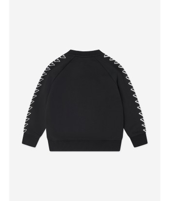 Emporio Armani Boys Logo Sweatshirt in Black Les magasins à Paris et en Île-de-France