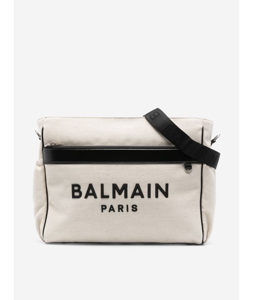 Balmain Baby Logo Changing Bag in White (40cm) livraison gratuite