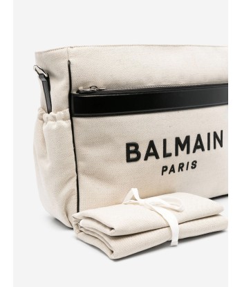 Balmain Baby Logo Changing Bag in White (40cm) livraison gratuite