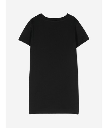 Balmain Girls Paris Logo Jersey Dress in Black Comment ça marche