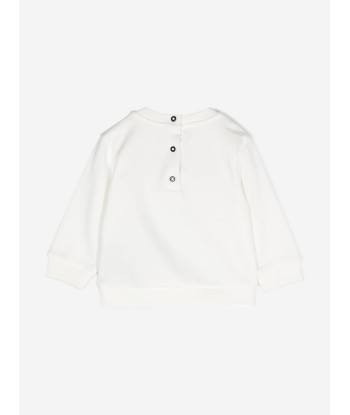 Balmain Baby Paris Logo Sweatshirt in Ivory En savoir plus