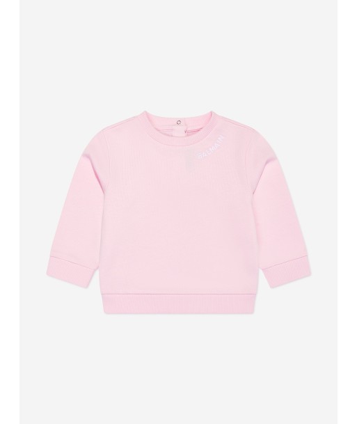 Balmain Baby Girls Logo Sweatshirt in Pink une grave pollution 