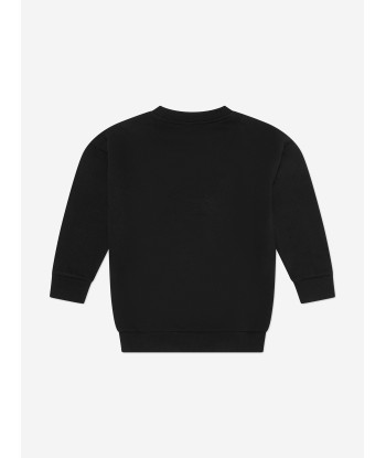 Balmain Girls Paris Logo Sweatshirt in Black pas cheres