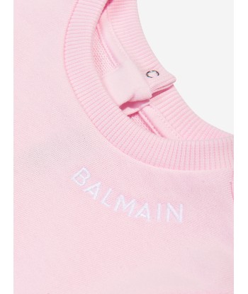 Balmain Baby Girls Logo Sweatshirt in Pink une grave pollution 