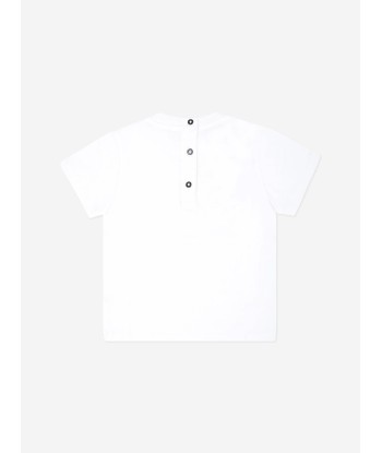 Balmain Baby Paris Logo T-Shirt in White Vous souhaitez 