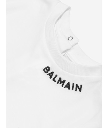 Balmain Baby Logo T-Shirt in White 2024