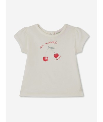 Bonpoint Baby Girls Cira T-Shirt in White Faites des économies