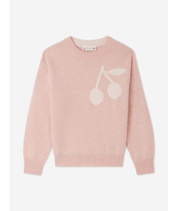 Bonpoint Girls Anumati Cherries Jumper in Pink Véritable concentré