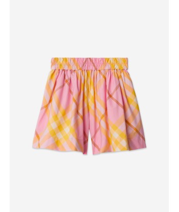 Burberry Girls Marcy Check Shorts in Pink ou a consommer sur place