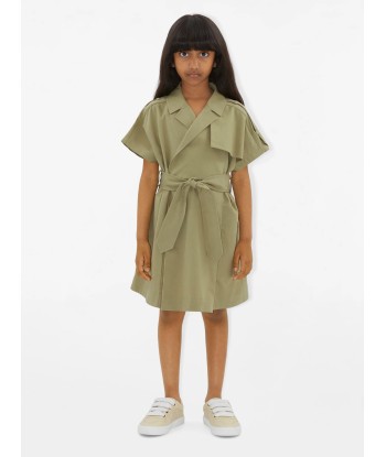 Burberry Girls Chloe Trench Dress in Green les ctes