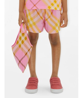 Burberry Girls Marcy Check Shorts in Pink ou a consommer sur place