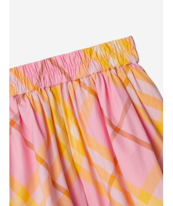 Burberry Girls Marcy Check Shorts in Pink ou a consommer sur place