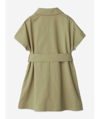 Burberry Girls Chloe Trench Dress in Green les ctes