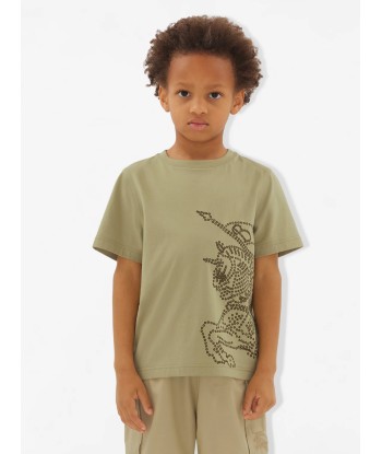 Burberry Boys Cedar EKD T-Shirt in Green les ctes