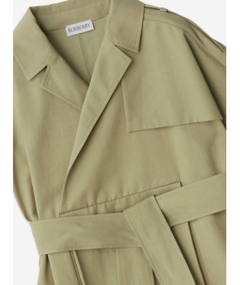 Burberry Girls Chloe Trench Dress in Green les ctes