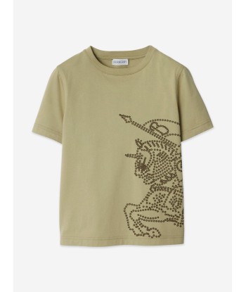 Burberry Boys Cedar EKD T-Shirt in Green les ctes