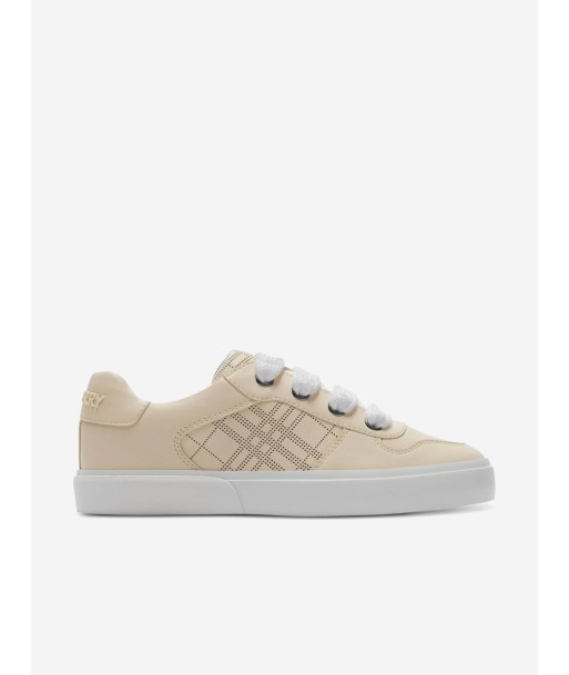 Burberry Kids Noah Trainers in Beige pas cher