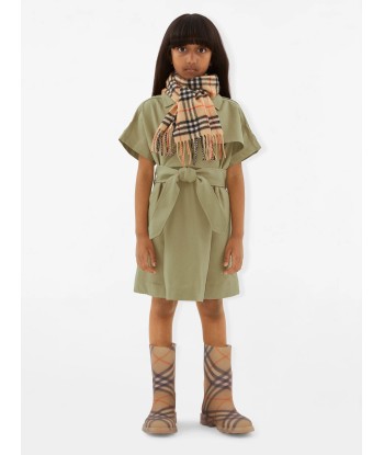 Burberry Kids Check Cashmere Scarf in Beige livraison gratuite