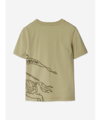 Burberry Boys Cedar EKD T-Shirt in Green les ctes