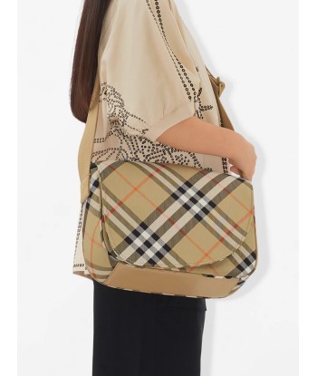 Burberry Girls Check Messenger Bag in Beige (24cm) Le MVP de beaucoup