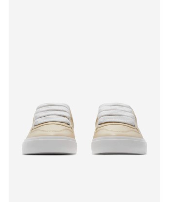 Burberry Kids Noah Trainers in Beige pas cher