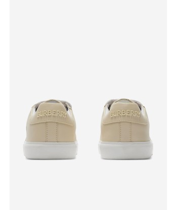 Burberry Kids Noah Trainers in Beige pas cher